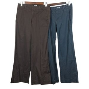 Gap Bundle Of 2 Wide Leg Pants Trousers